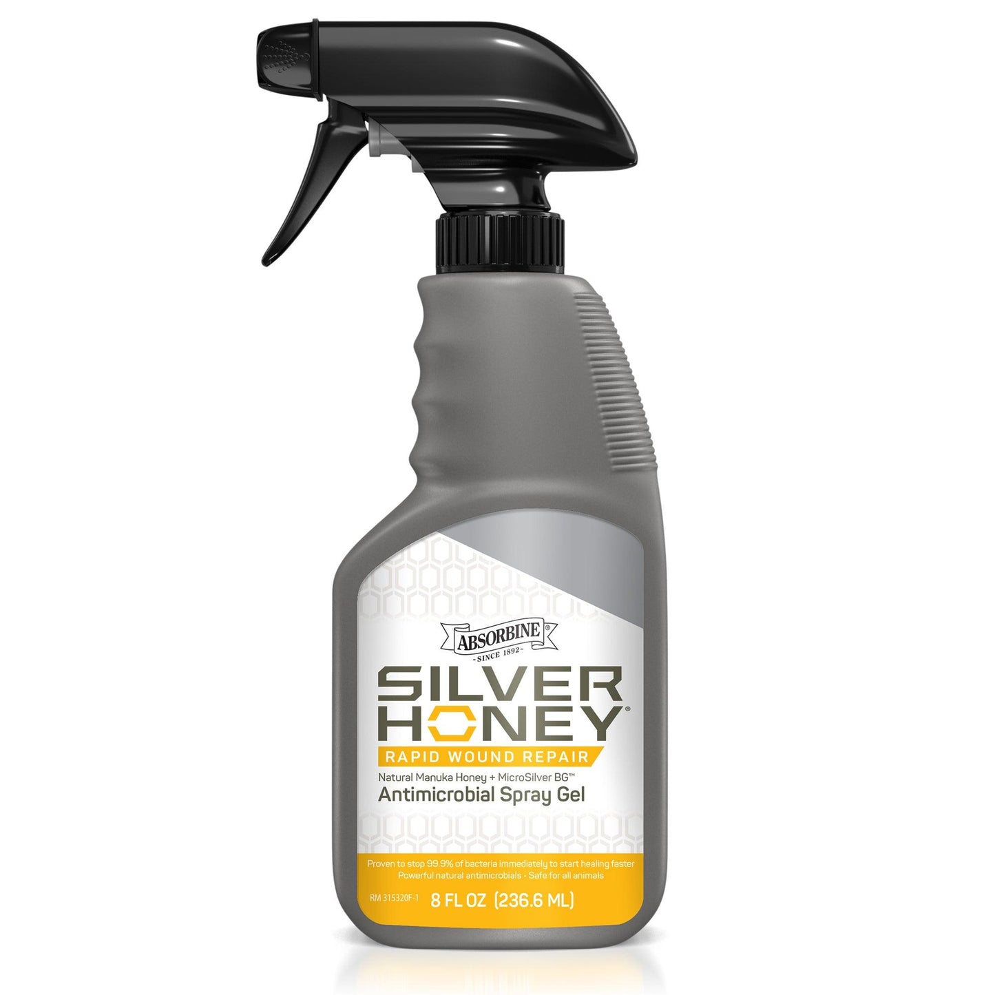 Silver Honey Rapid Wound Repair Antimicrobial Spray Gel 8 fluid ounces.