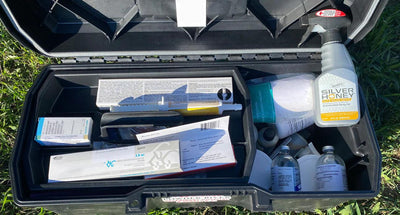 silver honey products in an animal first aid kit