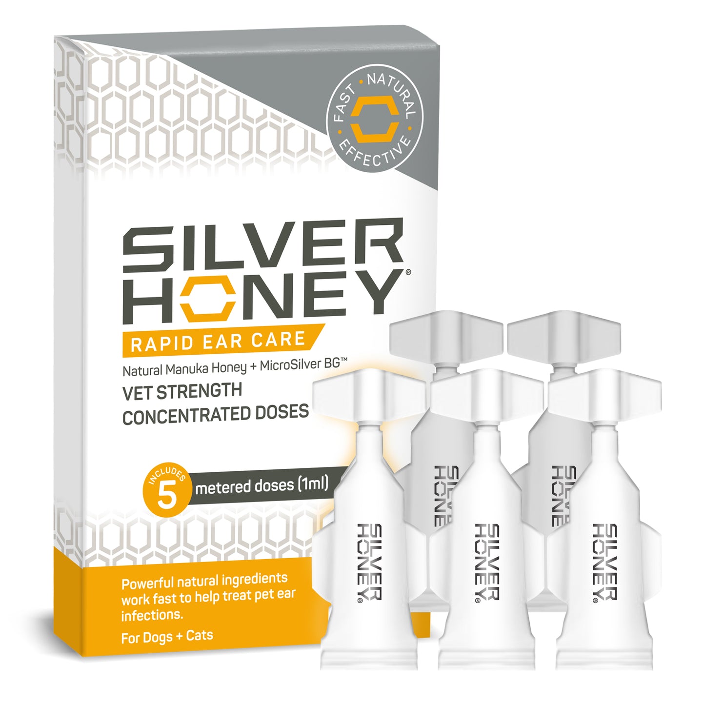 silver honey rapid ear care concentrated doses