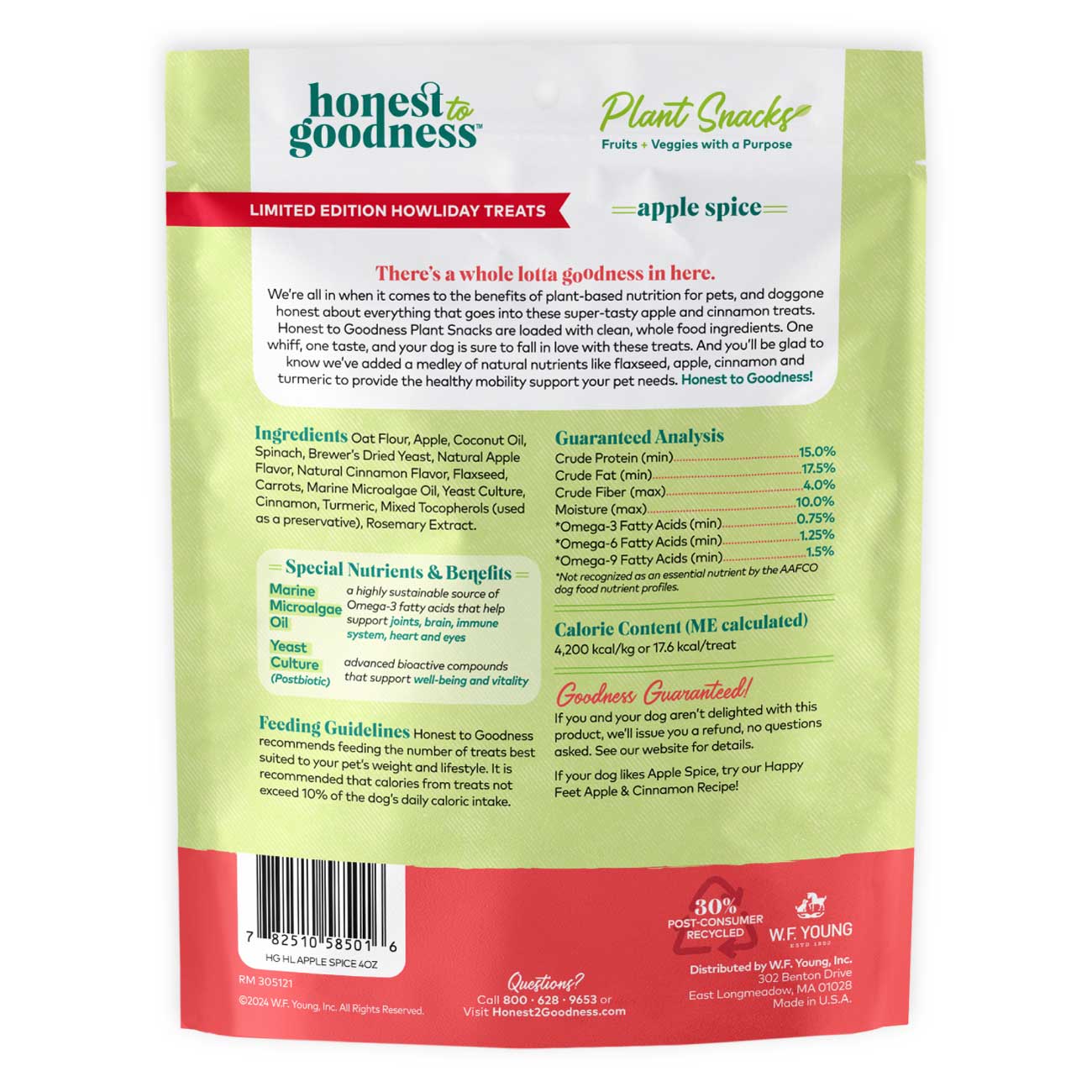 Howliday Treats Apple Spice Recipe 4 oz Bag