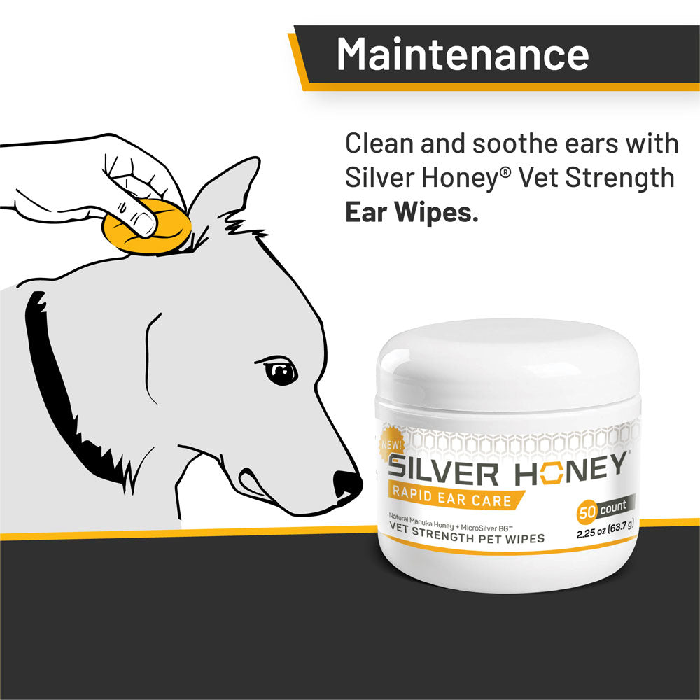 Rapid Ear Care Vet Strength Pet Wipes for Dogs and Cats - Full Case