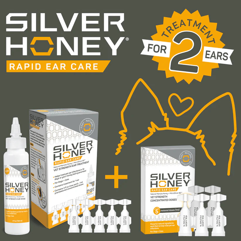 Silver Honey Rapid Ear Care Treatment for two ears