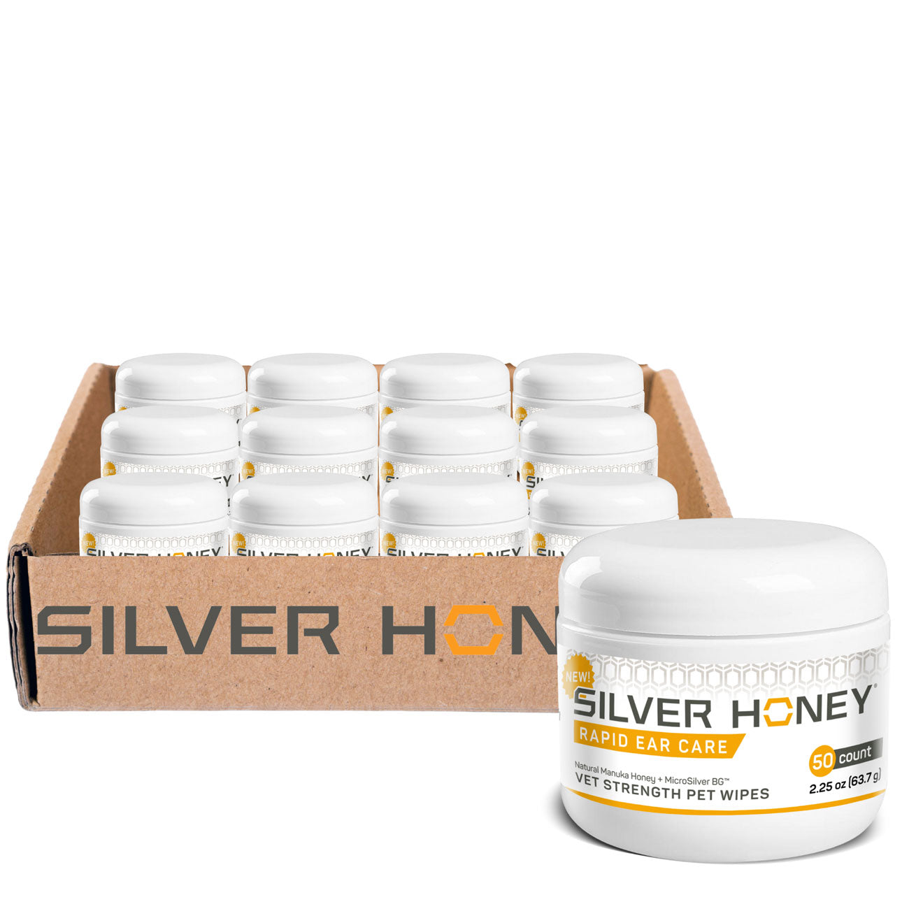 Rapid Ear Care Vet Strength Pet Wipes for Dogs and Cats - Full Case