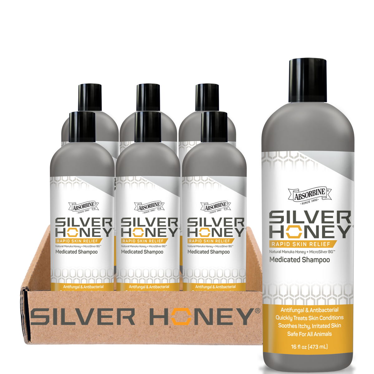 Rapid Skin Relief Medicated Shampoo - Full Case – Silver Honey