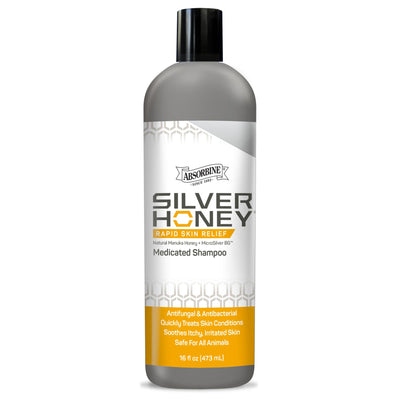 Silver Honey Rapid Skin Relief Medicated Shampoo. Natural Manuka Honey + Microsilver BG, antifungal & antibacterial.